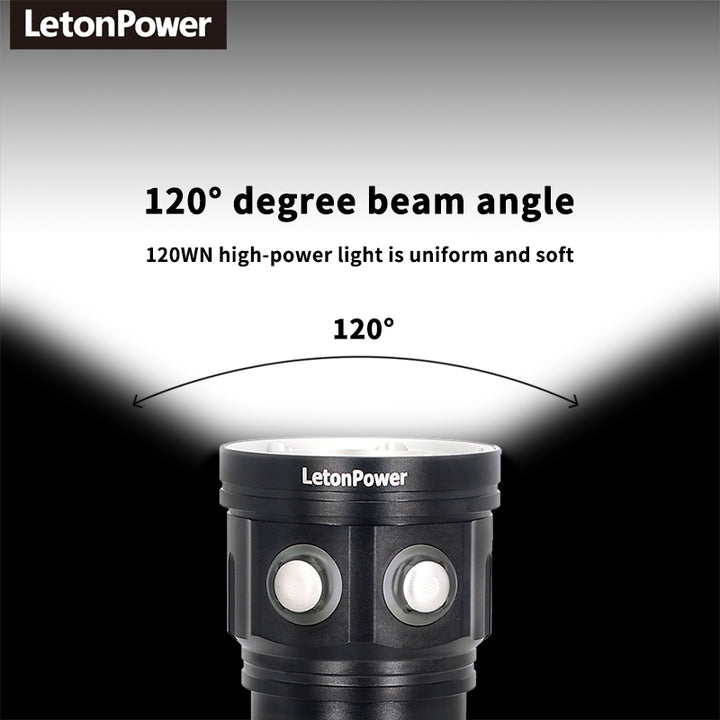 Professional Underwater 27 LED Photography Light Highlight Lamp 20000Lumens Diving Flashlight 100M Waterproof Video Camera torch