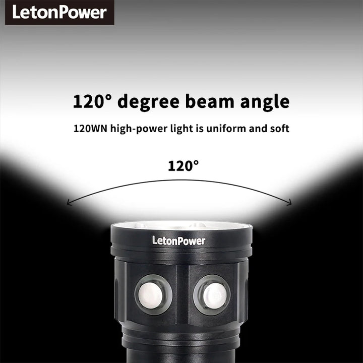 Professional Underwater 27 LED Photography Light Highlight Lamp 20000Lumens Diving Flashlight 100M Waterproof Video Camera torch