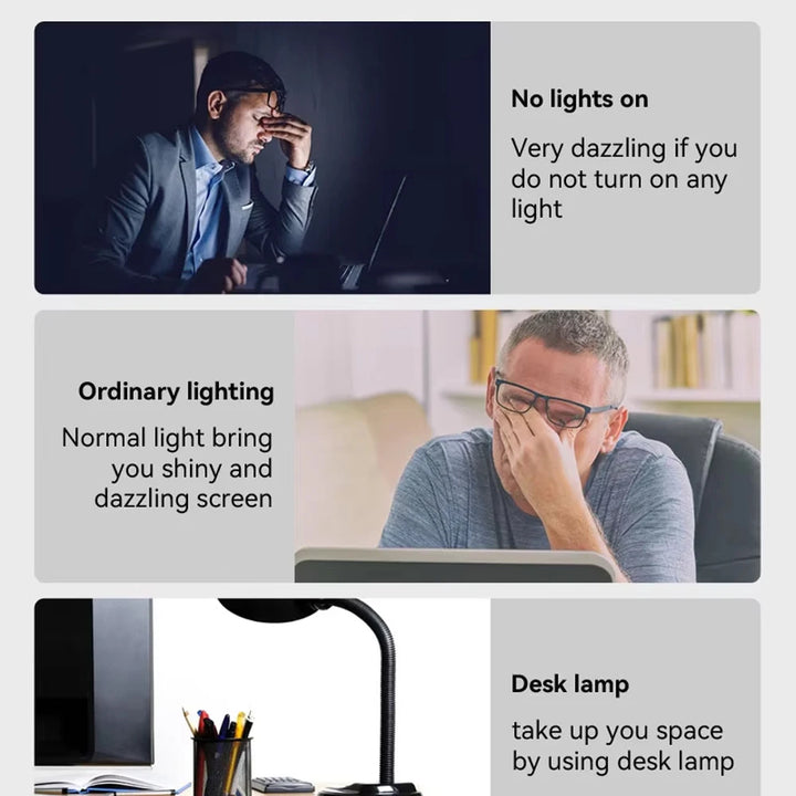 BEIMU Screen Light Desk Lamp Computer Monitor Light Bar Screen Hanging Light Table Lamp Monitor Laptop Light USB Study Read Lamp