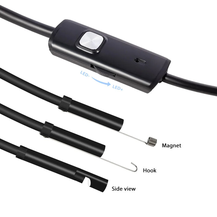 KERUI Android Endoscope Camera 2 IN1 Micro USB Type C Borescope Mini Camera Waterproof LED Car Inspection For HUAWEI XIAOMI PC