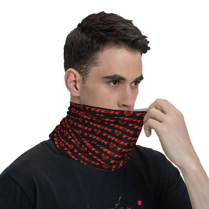 Custom Treks Bike Logo Bandana Neck Gaiter Windproof Face Scarf Cover Women Men Headwear Tube Balaclava
