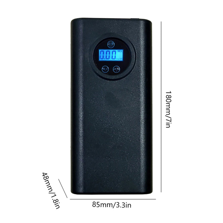 Electric Air Compressor Rechargeable High Precision Car Tyre Inflator LCD Display Portable Air Pump for 12V Motorcycle Bike Ball