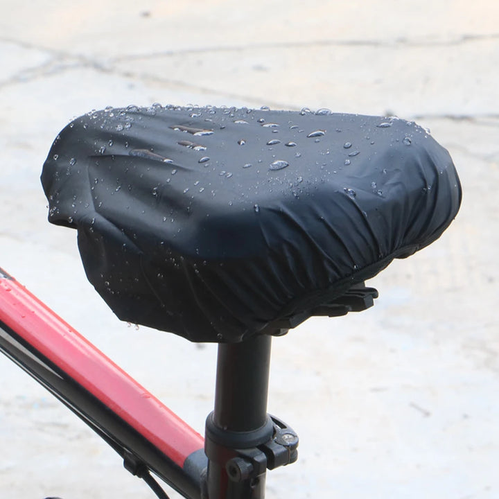 1pc Outdoor Waterproof Bike Seat Rain Cover Elastic Dust Resistant UV Protector Rain Cover Bike Saddle Cover Bicycle Accessory