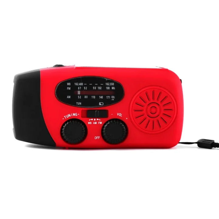 Emergency Hand Crank Radio with LED Flashlight FM AM WB NOAA Weather Radio 600mAh USB Charging Emergency Waterproof Camping