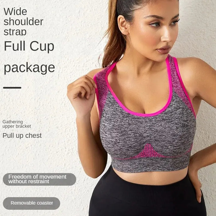 Women's Workout Sports Bras Fitness Backless Padded Ivy Low Impact Bra Yoga Crop Tank Top