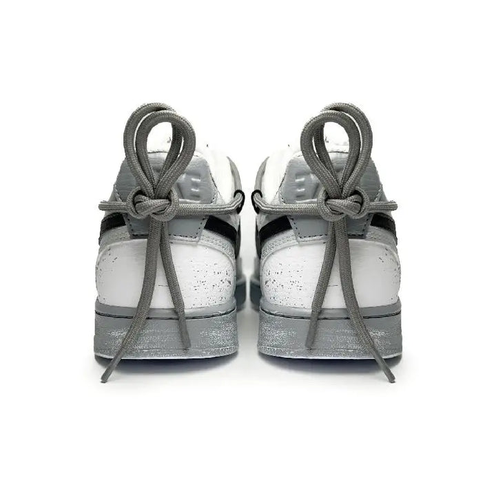 【Customize】Nike Court Borough Skateboarding Shoes Men Low-top Grey/white Sneakers shoes DH2987-101