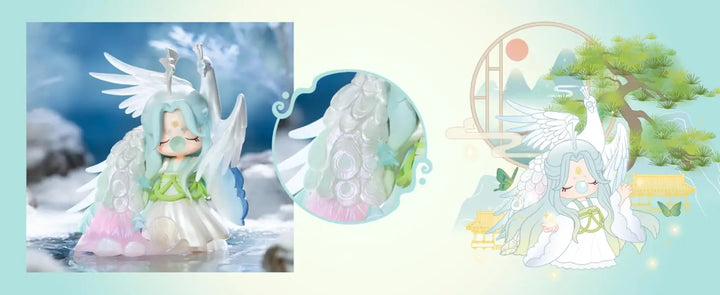 Robotime Rolife Nanci Auspicious Eastern Spirit Beast Blind Box Action Figures Doll Toys Surprise Box Lady Toys - ZNXX0