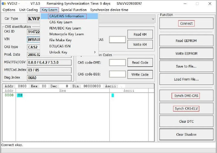 GODIAG for BMW CAS1 CAS2 CAS3 SER Semi Smart Test Platform Detect CAS & Key Synchronization Solder-free Matching CAS Data Read