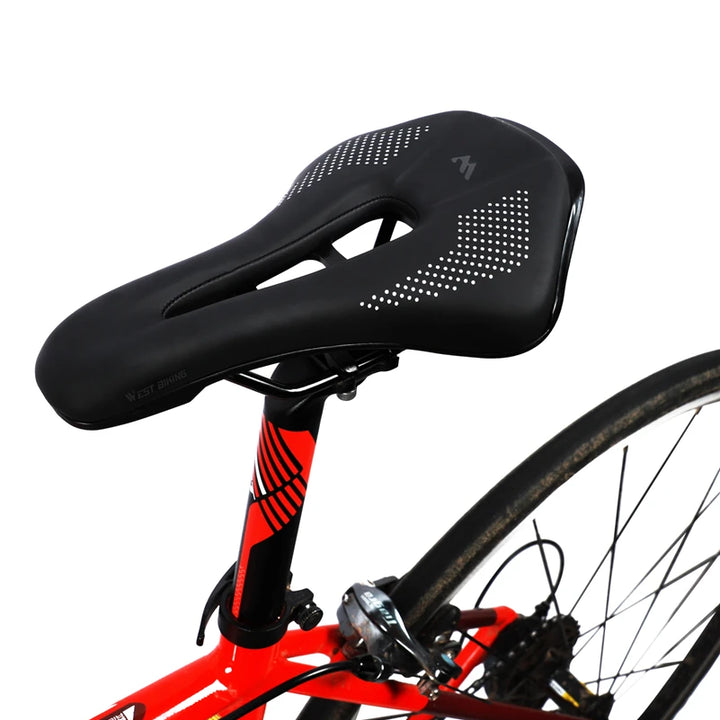 WEST BIKING Ultralight Road Bike Saddle Hollow Breathable Cycling Seat Comfortable Cushion Bicycle Racing Saddle MTB Riding Part