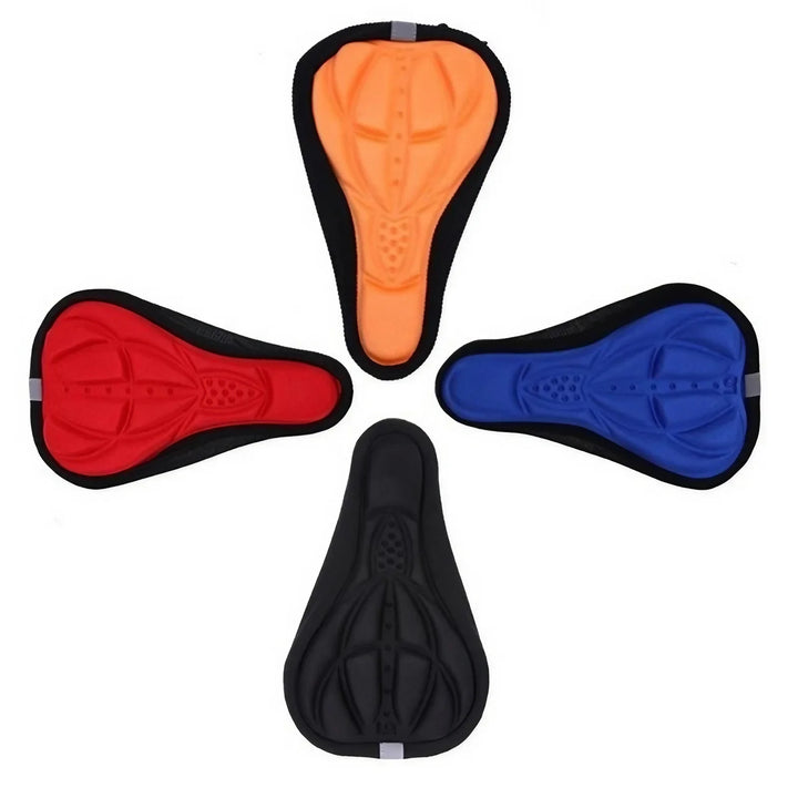 Bicycle Saddle 3D Bike Seat Cover Padded Wide Gel Soft Pad Exercise Bike Seat Cushion Wide Foam Mountain Bicycle Seat Cushion