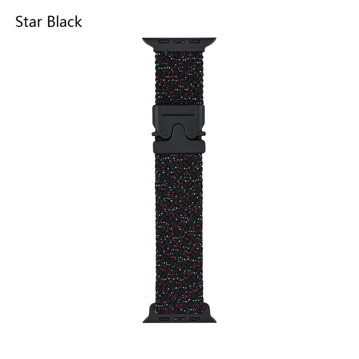 Nylon Canvas Watch Strap for Apple iWatch Series 10 42mm 46mm Ultra 1/2 49mm  S9 8 7 41mm 45mm  S4-6 40mm 44mm Parachute Buckle