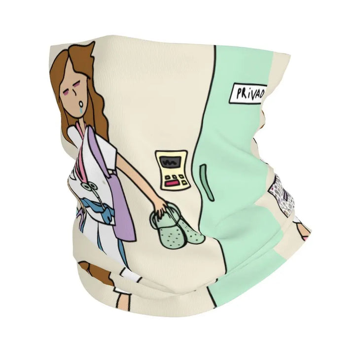 Custom Nursing Pattern Nurse Bandana Neck Gaiter for Ski Cycling Women Men Wrap Scarf Health Care Headband Warmer