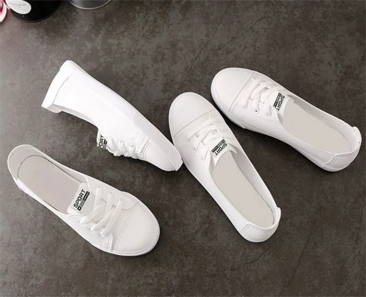 Women Flat Shoes New Light -mouth White Shoes Female Cloth Shoes leisure Korean Ladies Shoe Soft Breathable Zapatos Para Mujeres