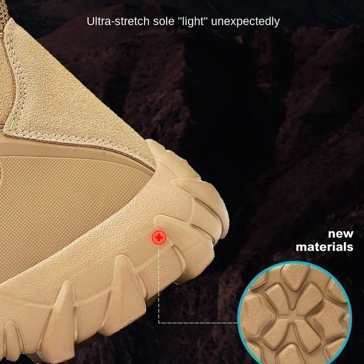 New Men's Motorcycle Retro Boots Comfortable Hot Ankle Boots Outdoor Waterproof Hiking Boots Season Men's Boots Fashion Wear