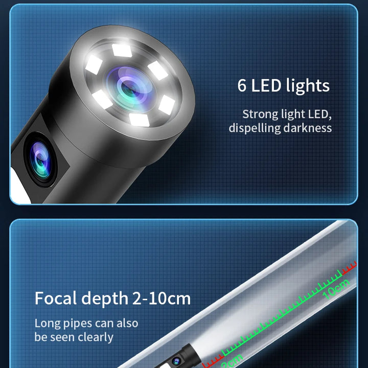 Endoscope Inspection Camera 3 in 1 Micro USB/Type-C Mini Inspection Camera for IOS iPhone Waterproof Pipeline Borescope