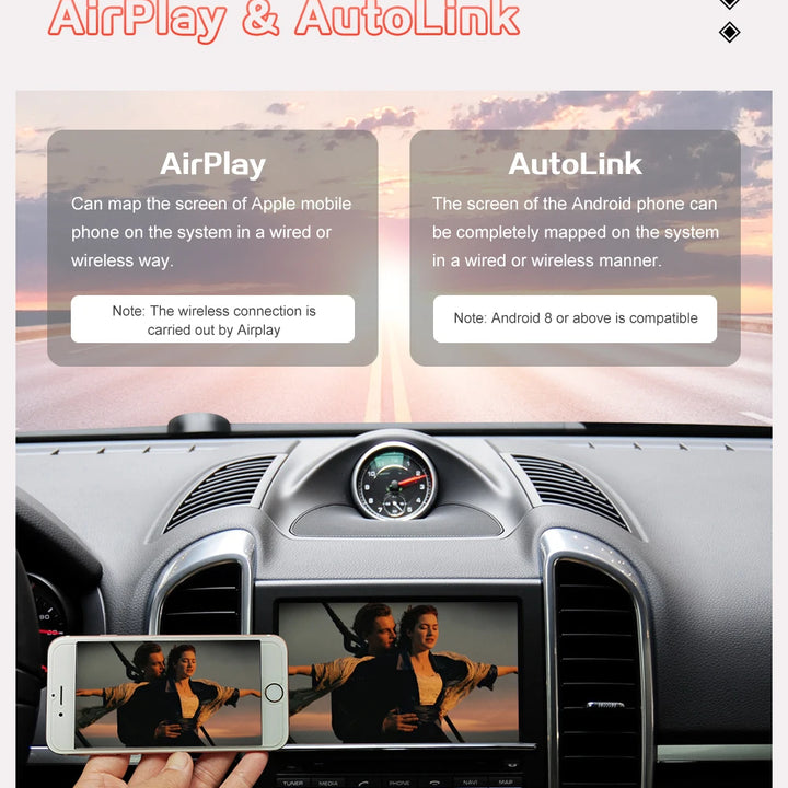 Wireless CarPlay for Porsche Macan Cayman Cayenne Panamera Android Auto Mirror Link AirPlay Accessory Function