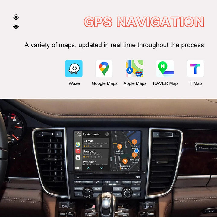 Wireless CarPlay for Porsche Macan Cayman Cayenne Panamera Android Auto Mirror Link AirPlay Accessory Function