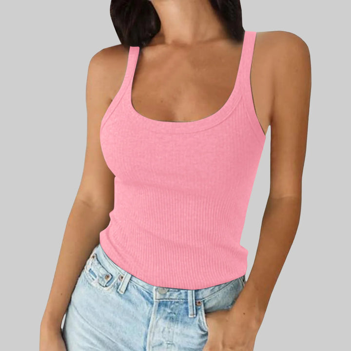 Green Camis O Neck Summer Knit Vest Sleeveless Women Sexy Basic T Shirt White Off Shoulder Ribbed Black Tank Tops Casual Y2K