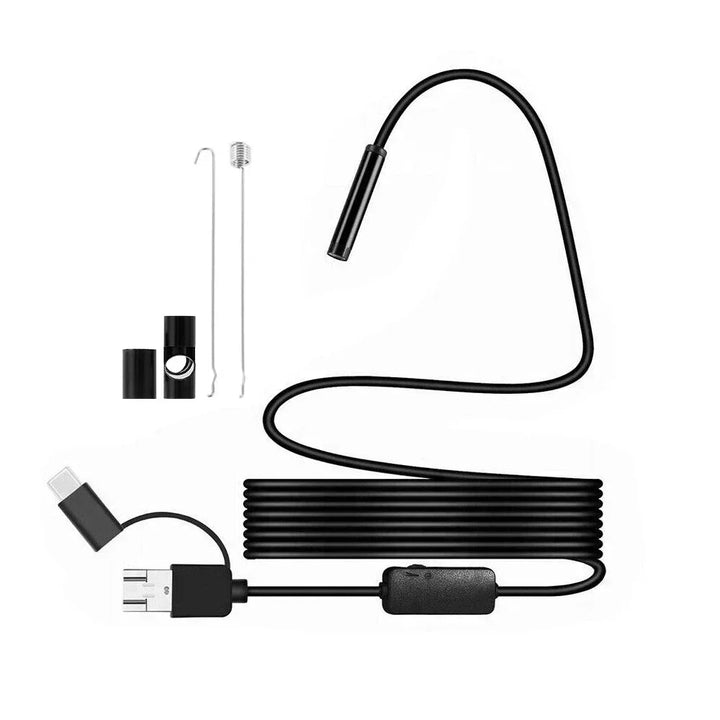 Inskam-mini câmera endoscópio 1080p, lente única e dupla 8mm, cabo rígido, à prova d'água, para inspeção de carro,