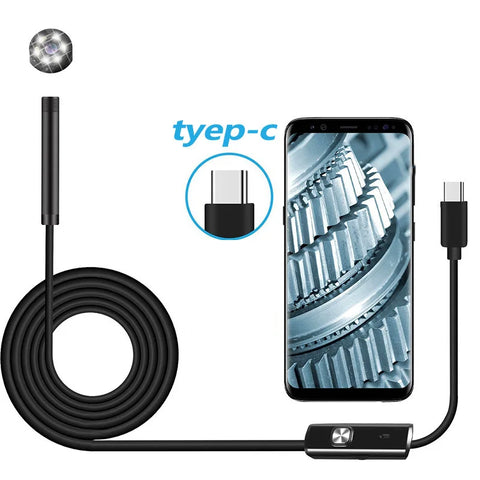 5.5 / 7.0 mm IP67 Waterproof Endoscope Camera 6 LEDs Adjustable USB Android Flexible Inspection Borescope Cameras for Phone