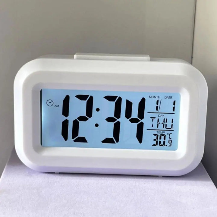 Portable Mini Digital Alarm Clock Snooze Mute Desktop Clock Calendar Backlight Electronic Alarm Clock For Student