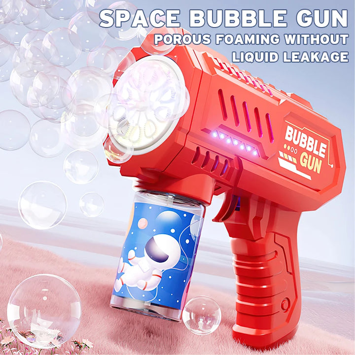 Fully automatic children's bubble machine luminous toy gift bubble gun bubble stick without battery without  bubble water