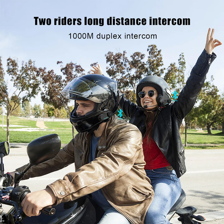 Freedconn T Com VB Motorcycle Helmet Headset Bluetooth Stereo Intercom Call Wireless Communication Interphone FM Music Sharing