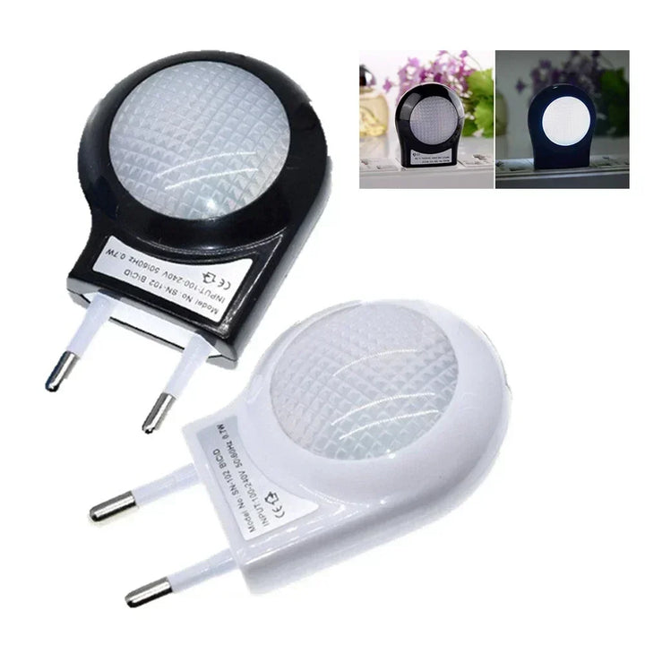 Led Light Switch Socket Snail Night Light Sensor Control Light Mini Auto Night Lamp Wall Lamp for Baby Kids Bedroom EU Plug