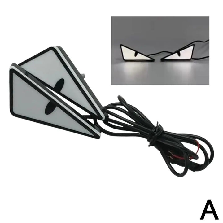 Universal Motorcycle LED Devil'Eyes Lights Demon Eyes Headlight Motorcycle Mini Projector Lens Lamp Car Decoration Lights