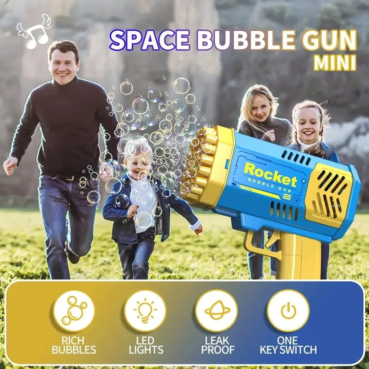 40 hole rocket launcher bubble machine outdoor blowing bubble toy [without battery and without bubble water]