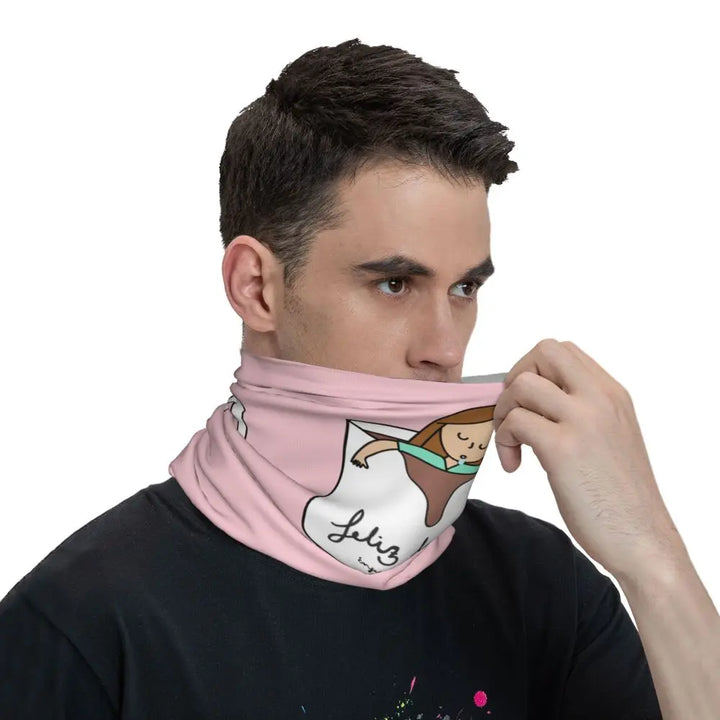 Custom Nursing Pattern Nurse Bandana Neck Gaiter for Ski Cycling Women Men Wrap Scarf Health Care Headband Warmer