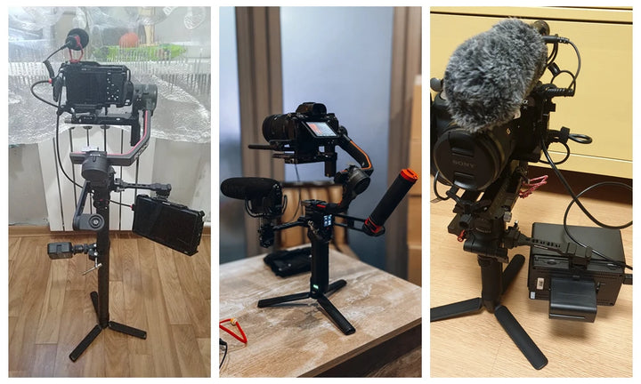 Minifocus Adjustable Camera Monitor Mount with Quick Release NATO Clamp, Cold Shoe Mount for DJI RS 2 RSC 2 RS 3 4 RS3 Pro/Mini