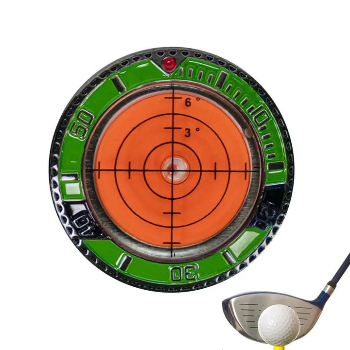Golf Green Slope Reader Golf Hat Clip Ball Marker With High Precision Poker Chip Style Bubble Level Golf Accessories For Men