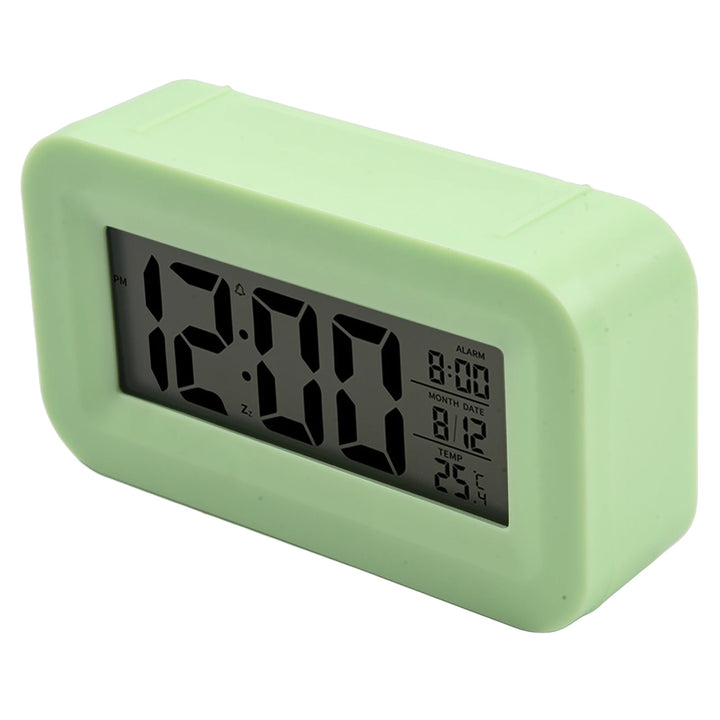 1 Pcs Cute Digital Alarm Clock Backlight Snooze Mute Calendar Clock Desktop Table Clocks Temperature Electronic LED Clock