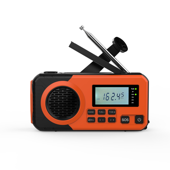 Solar Hand Crank Emergency Weather Radio,SW/AM/FM Portable Radio with 3 LED Flashlight 4000mAh Power Bank Cellphone Charger