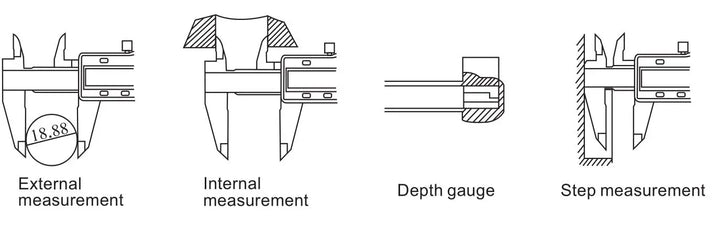 Shahe Calipers 0-150 mm Vernier Caliper Micrometer Gauge IP54 Digital Vernier Caliper Measuring Tool 0.01 Digital Caliper