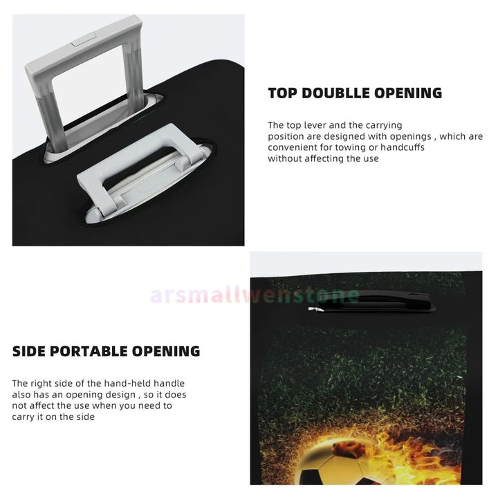 Football Luggage Cover Suitcase Protector Thicken Elasticity Dust Covered Anti-scratch Protective Case 18-32 Inch