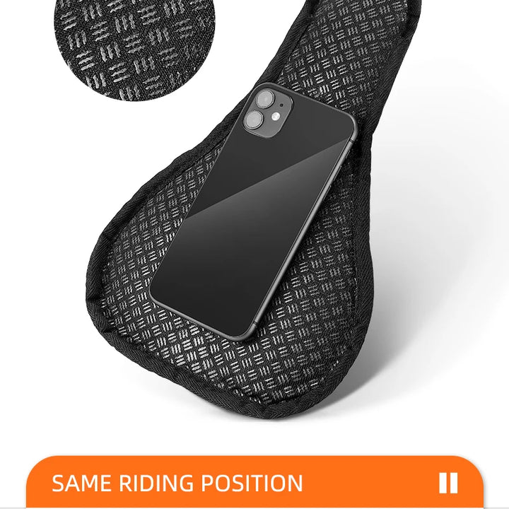 WEST BIKING Comfortable Bicycle Saddle Cover Breathable Rebound Silicone Foam Bike Seat Cover With Rain Cover Bike Accessories