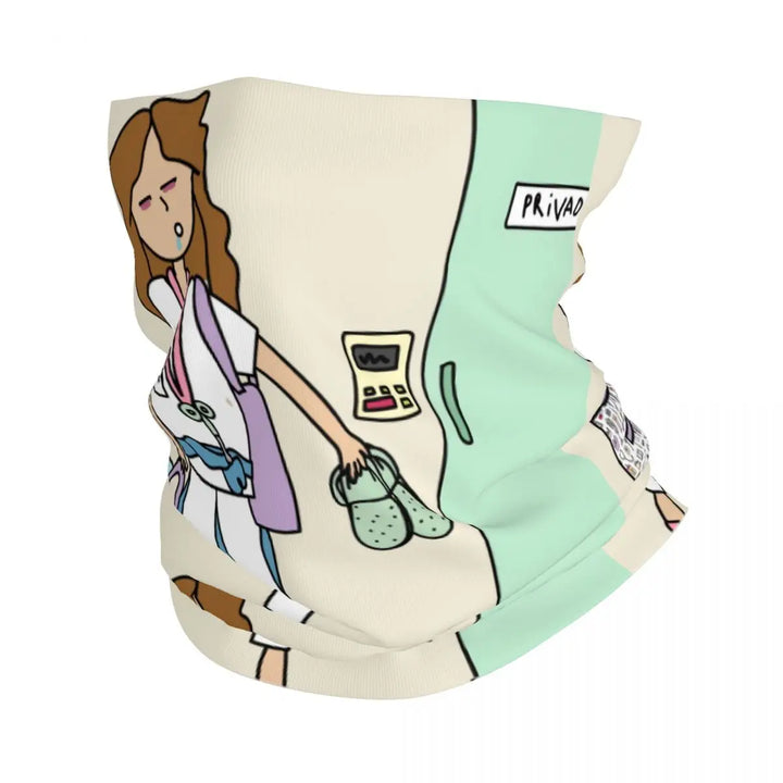 Custom Nursing Pattern Nurse Bandana Neck Gaiter for Ski Cycling Women Men Wrap Scarf Health Care Headband Warmer