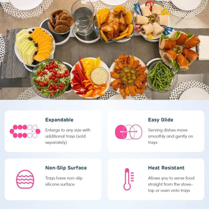 Portable Table Meal Rotating Tray