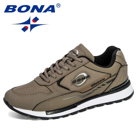 BONA 2023 New Designers  Man Anti-slip Jogging Footwear Trendy Running Shoes Men Outdoor Walking Sport Shoes Man Sneaker