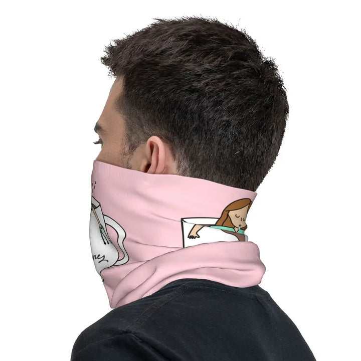 Custom Nursing Pattern Nurse Bandana Neck Gaiter for Ski Cycling Women Men Wrap Scarf Health Care Headband Warmer