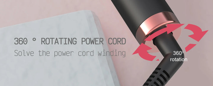 LISAPRO Curling lron Brush 2 in 1 Electric Hair Comb Negative lon Hair Dryer Styling Appliances Portable Professional Hair Strai