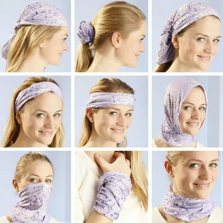 Seamless Riding Face Mask Dustproof Bandana Men Tube Polyester Neck Cover Gaiter Balaclava Women Head Scarf Bike Hiking Headband