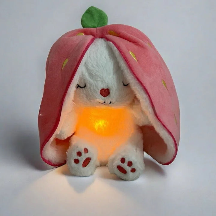 Stock soothing new breath light sound cute leering cat music early education doll stuffed animals