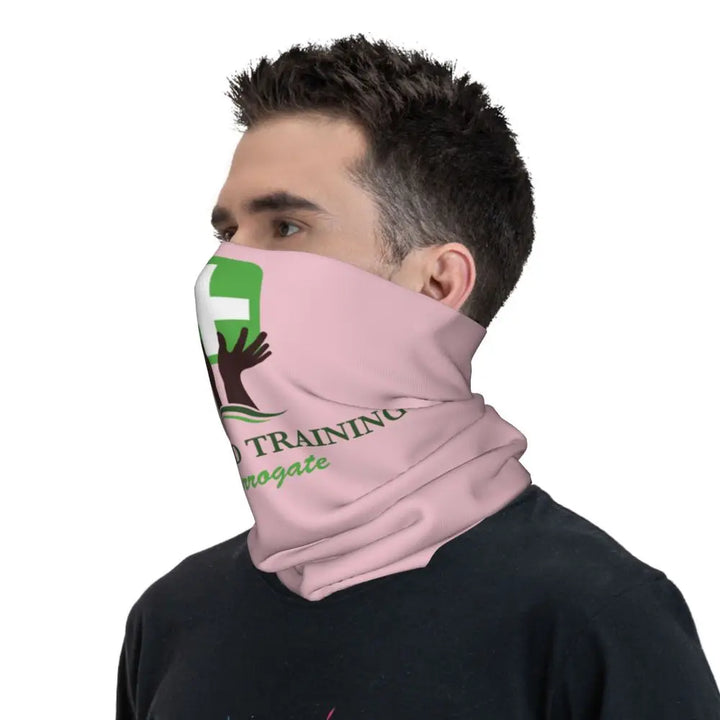 Custom Nursing Pattern Nurse Bandana Neck Gaiter for Ski Cycling Women Men Wrap Scarf Health Care Headband Warmer