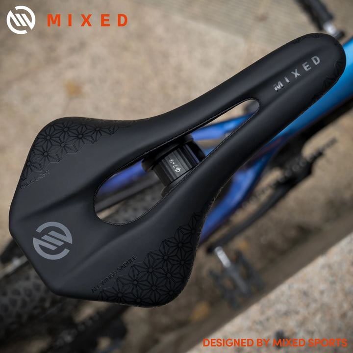 MIXED Full Carbon Fiber  5D Ultra Pack Light Weight Bike Saddle 143mm 135g for Road MTB Mountain Bicycle Carbon Seats
