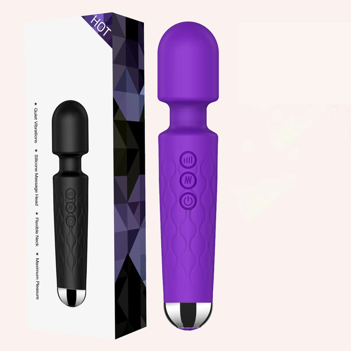 1PC-Portable electric massage stick with 8 adjustable 20 modes, suitable for the back/neck/legs/waist, relieving fatigue Silent
