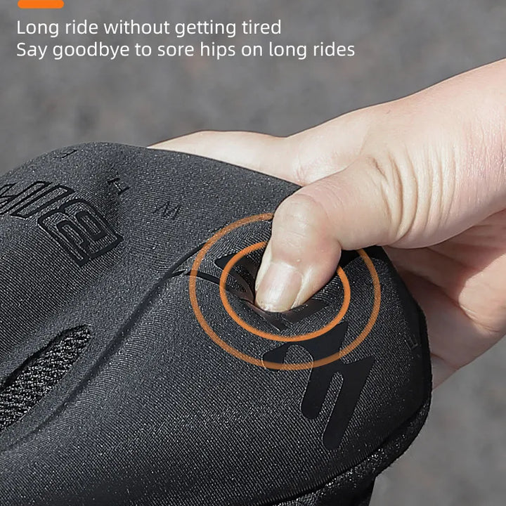 WEST BIKING Comfortable Bicycle Saddle Cover Breathable Rebound Silicone Foam Bike Seat Cover With Rain Cover Bike Accessories