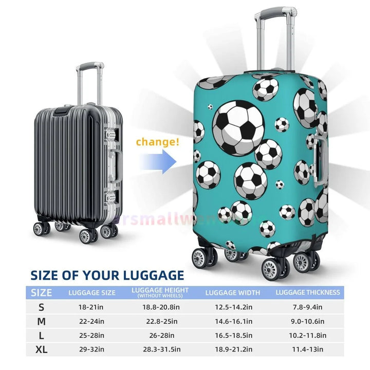 Football Luggage Cover Suitcase Protector Thicken Elasticity Dust Covered Anti-scratch Protective Case 18-32 Inch
